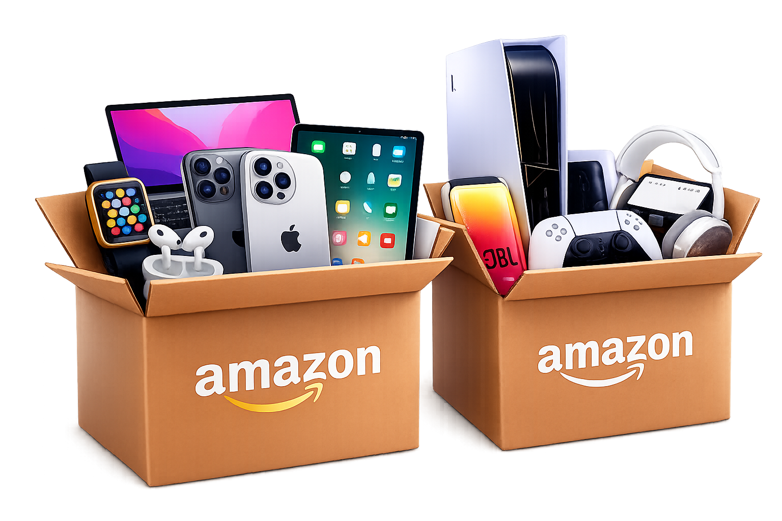 Cajas Amazon con productos